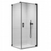 Sprchový kút - Sprchovací kút CADURA 80 x 100 čierne sklo (Sprchový kút - Sprchovací kút CADURA 80 x 100 čierne sklo)
