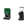 Gaggia New Classic EVO, green + Eureka Zenith 65 Touch, black