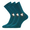 VoXX® Barefootik merino Detské športové ponožky - 3 páry BM000005126300102982 modro-zelená 25-29 (17-19)