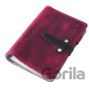 Kožený diář A6 Pull Up - růžový - Macoli Hand Made