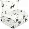 Prikrývka na posteľ - Domarex MikrofiBra Bedspread 200 x 150 cm biela (Sada na vianočnú prikrývku Bedspread 150x200 + vankúš)