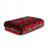 Prikrývka na posteľ - Homla prikrývka Polyester 200 x 150 cm odtieňov červenej, viacsekorovanú (Veľká mäkká prikrývka 2in1)