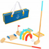 Minigolf TOOKY TOY 21 cm x 60 cm x 9 cm (GOLFOVÝ HERNÝ SET DREVENÝ ZÁHRADNÝ ARKÁDOVÝ 13 ks TOOKY TOY)