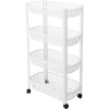 Kuchynský vozík 4poschodový 79 cm biela KO-019000030