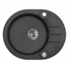 Alveus ROLL 40 kuchynský granitový drez so sifónom 59,5x47,5 - G-91 Black 1090974