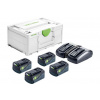 FESTOOL Energetická súprava SYS 18V 4x5,0/TCL 6 DUO 577709