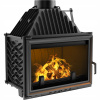 Vzduchový krb Kratki Oliwia liatinový 16 kW 200 mm čierny