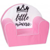 Baby Nellys Detské kresielko, pohovka LUX Little Princess, rúžové Baby Nellys