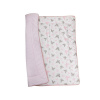 Bomimi HRACIE deka 120x120, bavlna, obojstranná MOTÝLE, RŮŽOVÁ