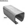 H8/02-60x60 INOX , nerezový vodiací profil pre samonosné brány