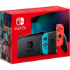 Nintendo Switch console with neon blue & red Joy-Con