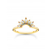 Thomas Sabo TR2456-488-7-56 Gold-plated ring w. sunbeams and coloured stones