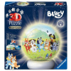 Ravensburger 3D Puzzle Nachtlicht Bluey - Puzzle-Ball mit LED Nachtlicht als Nachttischlampe für Kinder ab 6 Jahren