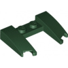 11291 Dark Green Wedge 3 x 4 x 2/3 Curved with Cutout (Tmavě zelený klín 3 x 4 x 2/3 zakřivený s výřezem)