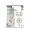 SUAVINEX | Sada fľaša 270ml + cumlík fyziologický 0/6m + klip Walk Variant: SUAVINEX | Sada fľaša 270ml + cumlík fyziologický 0/6m + klip Walk - zelená