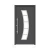 Hliníkovo-oceľové vchodové dvere bezpečnostné Hermes RC2 110 x 210 cm L antracit