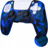 WeLoveGames Kryt na kryt silikónu Ovládač PS5 PlayStation 5 CamoF Blue