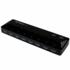 USB rozbočovač Startech ST103008U2C USB 3.0 x 10 Čierna