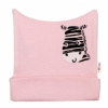 Baby Nellys čiapočka Zebra ružová