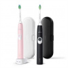 Philips Sonicare ProtectiveClean HX6800/35, 4300 Series, Čierna a Ružová 1+1 Sonická elektrická zubná kefka HX6800/35