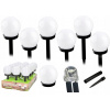6 x záhradná lampa LED solárna guľa (6 x záhradná lampa LED solárna guľa)