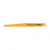 DeWALT DT2349 - Bimetalové pílové listy na drevo s klincami a plasty, 228mm, rýchle rezy, pre mečové píly, 5ks