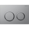 Geberit Omega20 - Ovládacie tlačidlo splachovania, easy-to-clean, matný chróm/lesklý chróm 115.085.JQ.1