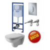 Grohe Rapid SL - set pre WC + tlačidlo + úchyty + Duravit závesné WC + WC sedadlo
