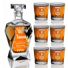 Džbán - Carafe 6 okuliarov s gravírovaním narodeninových darčekov (Carafe 6 okuliarov s gravírovaním narodeninových darčekov)