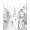 ZUTY Bodkovanie - ŽLTÝ PARÍŽ Rámovanie: bez rámu a bez vypnutia plátna, Rozmer: 80x100 cm