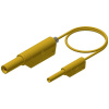 Hirschmann Test & Measurement MAL S WS 2-4 100/1 bezpečnostné meracie káble [lamelový zástrčka 4 mm - lamelový zástrčka 2 mm ] 1.00 m žltá 1 ks; 975163103