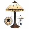 Nočná lampa Tiffany Listy kov Ø32 kolekcia CREAM