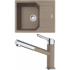 Set Franke G200 (dřez UBG 611-62 Kašmír + baterie FC 3055.424 ORBIT Chrom/Kašmír) 114.0650.659