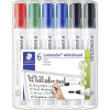 Staedtler 351 WP6 X Whiteboardmarker Lumocolor 6St Box sada popisovačov na biele tabule červená, modrá, zelená, čierna N/A; 351 WP6 X
