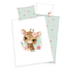 HERDING Obliečky do postieľky Žirafka, BIObavlna, 135x100 cm