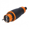 Solight zástrčka do vlhka, přímá, IP44, černá-oranžová P67