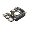 Waveshare PCIe to M.2 4G/5G And USB 3.2 HAT for Raspberry Pi 5, Compatible with SIMCom/Quectel 4G/5G modules