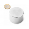 SOLLAU Neodymový magnet valec D 45x30 mm, Neodym, N42, ponikelovaný