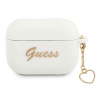 Guess GUAPLSCHSH kryt AirPods Pro bielo/biely Silicone Charm Heart Collection (Guess GUAPLSCHSH kryt AirPods Pro bielo/biely Silicone Charm Heart Collection)