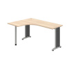 OFFICE PRO s.r.o. HOBIS kancelársky stôl pracovný tvarový, ergo pravý - FE 60 P, agát