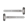LOCINOX 3DW HDG 350 – oceľové pánty pre drevené krídlové brány a bránky, pozinkované, strieborné, dĺžka 360 mm