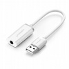 Ugreen 30712 USB/3,5mm Jack, bílý