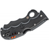 Vega Spyderco C79PSBBK Assist záchranársky vreckový nôž 9,3 cm, celočierny, FRN, píšťalka, rozbíjač skla