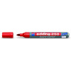 Edding 250 popisovač na biele tabule, kužeľový hrot 1.5-3 mm červená