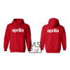 Mikina s motívom Aprilia 2XL červená (Moto mikina)