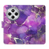 Flip pouzdro iSaprio na mobil Xiaomi Redmi 14C / Poco C75 - Purple Marble s kapsičkami na karty (Knížkové flipové pouzdro iSaprio pro mobil Xiaomi Redmi 14C / Poco C75 - Purple Marble - elegantní obal