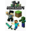 CUKROVÁ TLAČ jedlý obrázok na tortu Cukrová hmota MINECRAFT HRA SADA + TEXT 18