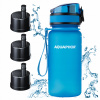 Filtračná fľaša Aquaphor City 0,35 l s 3 filtrami, modrá