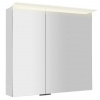 Sapho LINEX galerka s LED osvětlením, 80x70x15cm, bílá