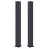 PENTA CZ s.r.o. Stĺpiky G21 pre bránku a bránu 15x166 cm s pätkou, antracit